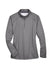 Devon & Jones DG440W Womens Compass Stretch Tech Moisture Wicking 1/4 Zip Sweatshirt w/ Pockets Heather Dark Grey Flat Front