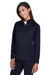 Devon & Jones DG440W Womens Compass Stretch Tech Moisture Wicking 1/4 Zip Sweatshirt w/ Pockets Navy Blue Model 3q