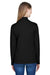 Devon & Jones DG479W Womens DryTec20 Performance Moisture Wicking 1/4 Zip Sweatshirt Black Model Back