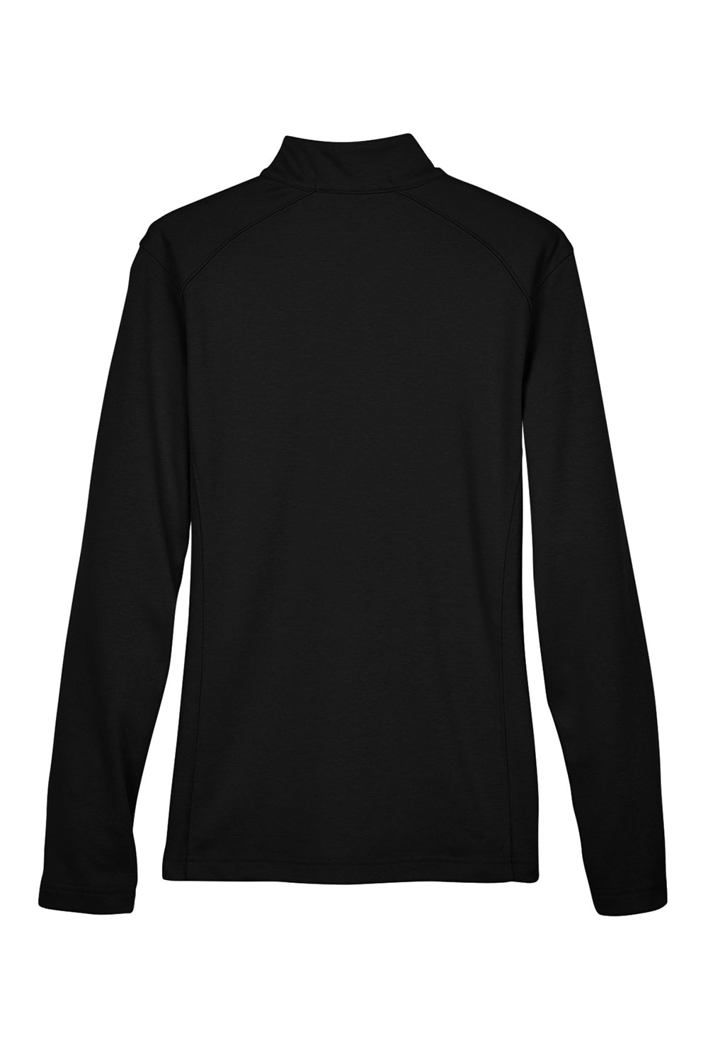 Devon & Jones DG479W Womens DryTec20 Performance Moisture Wicking 1/4 Zip Sweatshirt Black Flat Back