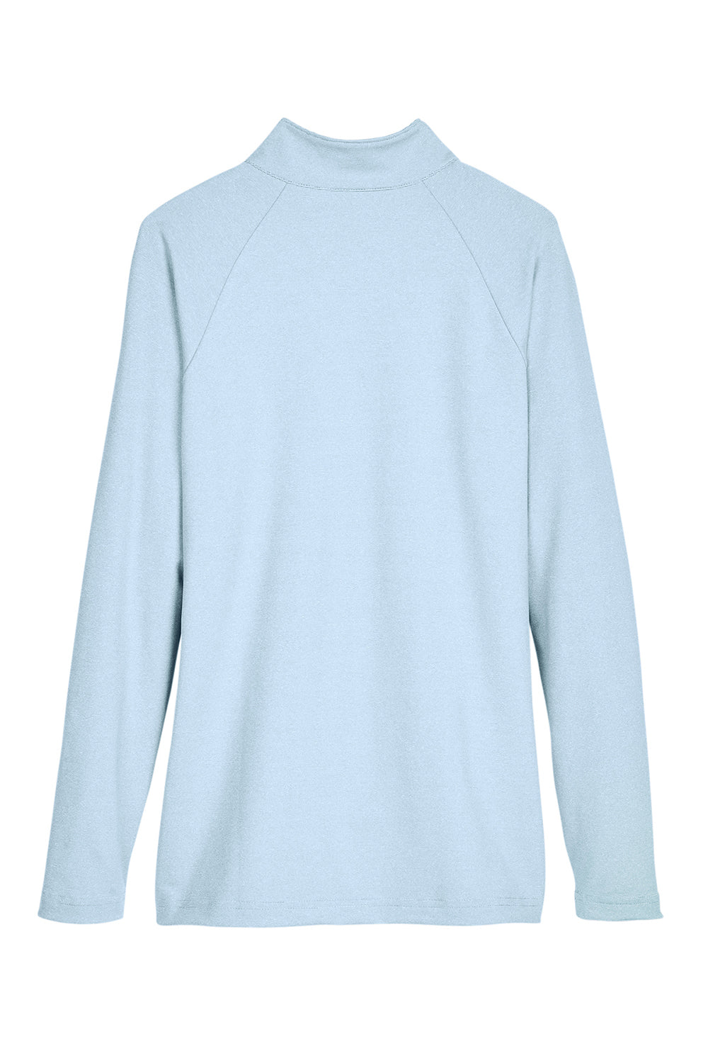 Devon & Jones DG480W Womens CrownLux Clubhouse Performance Moisture Wicking 1/4 Zip Sweatshirt Ocean Blue Flat Back