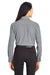 Devon & Jones DG535W Womens CrownLux Performance Moisture Wicking Long Sleeve Button Down Shirt Graphite Grey Model Back