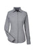 Devon & Jones DG535W Womens CrownLux Performance Moisture Wicking Long Sleeve Button Down Shirt Graphite Grey Flat Front