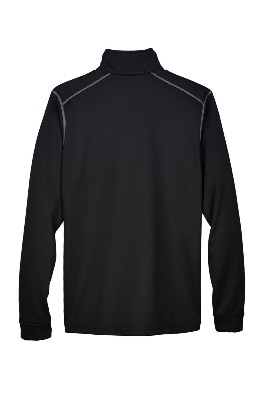 Devon & Jones DG796 Mens Newbury Fleece Full Zip Sweatshirt w/ Pockets Grey/Black Flat Back