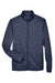 Devon & Jones DG796 Mens Newbury Fleece Full Zip Sweatshirt w/ Pockets Navy Blue Flat Front