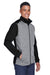 Devon & Jones DG796 Mens Newbury Fleece Full Zip Sweatshirt w/ Pockets Grey/Black Model 3q