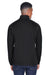 Devon & Jones DG796 Mens Newbury Fleece Full Zip Sweatshirt w/ Pockets Grey/Black Model Back