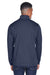Devon & Jones DG796 Mens Newbury Fleece Full Zip Sweatshirt w/ Pockets Navy Blue Model Back