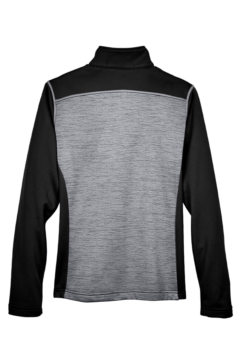 Devon & Jones DG796W Womens Newbury Fleece Full Zip Sweatshirt w/ Pockets Grey/Black Flat Back