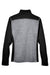 Devon & Jones DG796W Womens Newbury Fleece Full Zip Sweatshirt w/ Pockets Grey/Black Flat Back