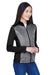 Devon & Jones DG796W Womens Newbury Fleece Full Zip Sweatshirt w/ Pockets Grey/Black Model 3q