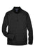 Devon & Jones DG798 Mens Newbury Fleece 1/4 Zip Sweatshirt w/ Pouch Pocket Heather Black Flat Front