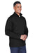 Devon & Jones DG798 Mens Newbury Fleece 1/4 Zip Sweatshirt w/ Pouch Pocket Heather Black Model 3q