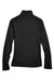Devon & Jones DG798W Womens Newbury Fleece 1/4 Zip Sweatshirt w/ Pouch Pocket Heather Black Flat Back