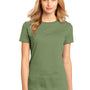 District Womens Perfect Weight Short Sleeve Crewneck T-Shirt - Fresh Fatigue Green - Closeout