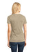 District DM104L Womens Perfect Weight Short Sleeve Crewneck T-Shirt Heather Latte Brown Model Back