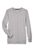 Devon & Jones DP181W Womens Perfect Fit Ribbon Cardigan Sweater Heather Grey Flat Front