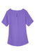 Devon & Jones DP613W Womens Perfect Fit Boat Neck Short Sleeve Blouse Grape Purple Flat Back