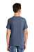 District DT130Y Youth Perfect Tri Short Sleeve Crewneck T-Shirt Navy Blue Frost Model Back