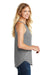 District DT137L Womens Perfect Tri Rocker Tank Top Grey Frost Model Side