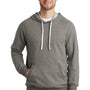 District Mens Perfect French Terry Hooded Sweatshirt Hoodie w/ Pouch Pocket - Grey Frost