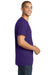 District DT5000 Mens The Concert Short Sleeve Crewneck T-Shirt Purple Model Side