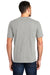 District DT564 Mens Medal Short Sleeve Crewneck T-Shirt Light Grey Model Back