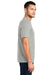District DT564 Mens Medal Short Sleeve Crewneck T-Shirt Light Grey Model Side
