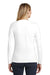 District DT6201 Womens Very Important Long Sleeve V-Neck T-Shirts White Model Back