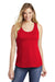 District DT6302 Womens Very Important Tank Top Classic Red Model Front