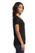 District DT6503 Womens Very Important Short Sleeve V-Neck T-Shirt Black Model Side