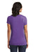 District DT6503 Womens Very Important Short Sleeve V-Neck T-Shirt Heather Purple Model Back