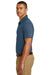 Eddie Bauer EB102 Mens Performance UV Protection Short Sleeve Polo Shirt Coast Blue Model Side