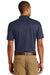 Eddie Bauer EB102 Mens Performance UPF 30+ Short Sleeve Polo Shirt Navy Blue Model Back