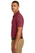 Eddie Bauer EB102 Mens Performance UPF 30+ Short Sleeve Polo Shirt Red Rhubarb Model Side