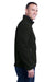 Eddie Bauer EB200 Mens Full Zip Fleece Jacket Black Model Side