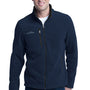 Eddie Bauer Mens Full Zip Fleece Jacket - River Navy Blue