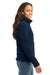 Eddie Bauer EB201 Womens Full Zip Fleece Jacket River Navy Blue Model Side