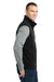 Eddie Bauer EB204 Mens Full Zip Fleece Vest Black Model Side