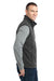 Eddie Bauer EB204 Mens Full Zip Fleece Vest Steel Grey Model Side