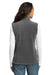 Eddie Bauer EB205 Womens Full Zip Fleece Vest Steel Grey Model Back