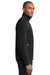 Eddie Bauer EB224 Mens Pill Resistant Microfleece Full Zip Jacket Black Model Side