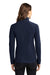 Eddie Bauer EB225 Womens Pill Resistant Microfleece Full Zip Jacket Navy Blue Model Back