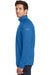 Eddie Bauer EB234 Mens Performance Fleece 1/4 Zip Sweatshirt Ascent Blue Model Side