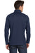 Eddie Bauer EB234 Mens Performance Fleece 1/4 Zip Sweatshirt River Navy Blue Model Back