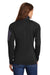 Eddie Bauer EB235 Womens Performance Fleece 1/4 Zip Sweatshirt w/ Pocket Black Model Back
