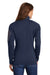 Eddie Bauer EB235 Womens Performance Fleece 1/4 Zip Sweatshirt w/ Pocket River Navy Blue Model Back