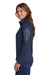 Eddie Bauer EB235 Womens Performance Fleece 1/4 Zip Sweatshirt w/ Pocket River Navy Blue Model Side
