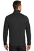 Eddie Bauer EB236 Mens Smooth Fleece 1/4 Zip Sweatshirt Black Model Back