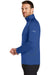 Eddie Bauer EB236 Mens Smooth Fleece 1/4 Zip Sweatshirt Cobalt Blue Model Side